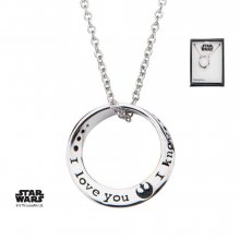 Star Wars náhrdelník I love you. I know 46 cm (Sterling Silver)