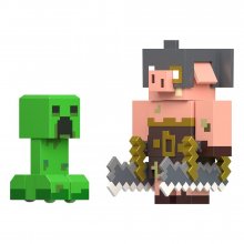 Minecraft Legends Akční figurka 2-Pack Creeper vs Piglin Bruiser