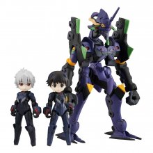 Evangelion Desktop Army Figures Shinji Ikari, Kaworu Nagisa & Ev