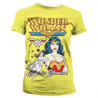 Wonder Woman ladies t-shirt Posing yellow