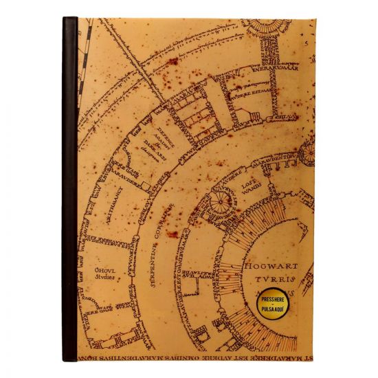 Harry Potter poznámkový blok with Light Marauder's Map - Kliknutím na obrázek zavřete