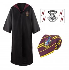 Harry Potter Budget Line Robe, Nectie & Tattoo Set Nebelvír Si