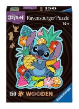 Disney WOODEN skládací puzzle Stitch (150 pieces)