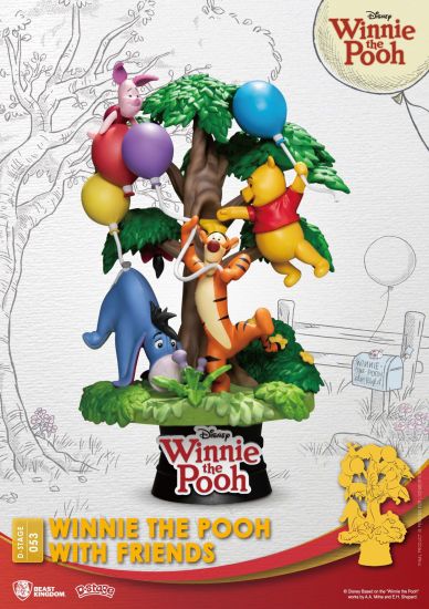 Disney D-Stage PVC Diorama Winnie The Pooh With Friends 16 cm - Kliknutím na obrázek zavřete