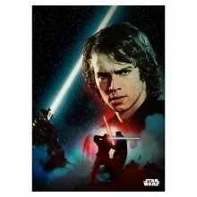 Star Wars metal poster Anakin Duel 32 x 45 cm