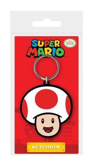 Super Mario gumový přívěsek na klíče Toad 6 cm - Kliknutím na obrázek zavřete