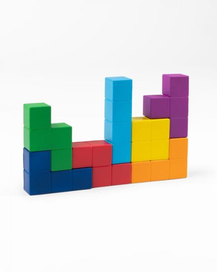 Tetris antistresový míček Colored Tetriminos - Kliknutím na obrázek zavřete