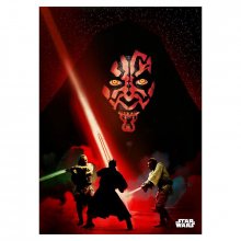 Star Wars kovový plakát Darth Maul Duel 32 x 45 cm