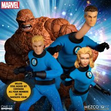 Marvel Akční Figurky 1/12 Fantastic Four Deluxe Steel Box Set 1