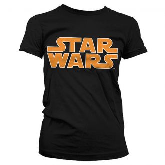 Černé dámské tričko Star Wars Classic Logo S