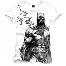 Batman originální tričko s potiskem Bats bílé S