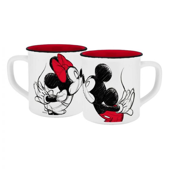 Disney Hrnek Mickey Kiss Sketch Red - Kliknutím na obrázek zavřete