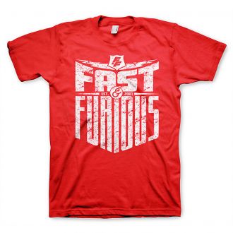 Fast & Furious red t-shirt Est. 2007