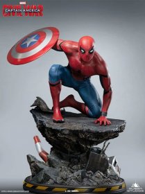 Captain America Civil War 1/4 Socha Spider-Man Captain America
