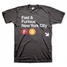 Rychle a Zběsile tričko Fast & Furious NYC Ebenové