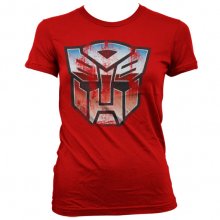 Transformers dámské tričko Autobot Shield Červené