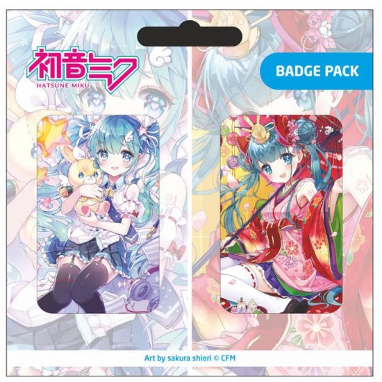 Hatsune Miku sada odznaků 2-Pack Set B - Kliknutím na obrázek zavřete