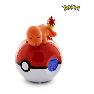 Pokémon Budík Pokeball with Light Charmander 18 cm