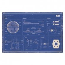 Plakát Star Wars Imperial Fleet 61 x 91 cm