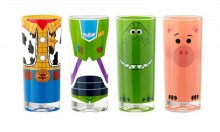 Toy Story 4 Juice Glass 4-Pack Buzz, Woody, Rex & Hamm