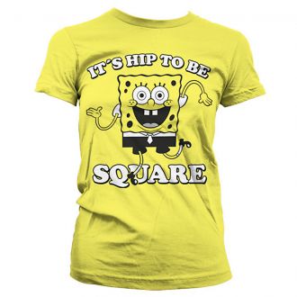 It´s Hip To Be Square Girly T-Shirt (Yellow) Spongebob