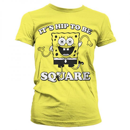Dámské triko SpongeBob It´s Hip To Be Square - Kliknutím na obrázek zavřete