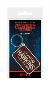 Stranger Things gumový přívěsek na klíče Leaving Hawkings 6 cm