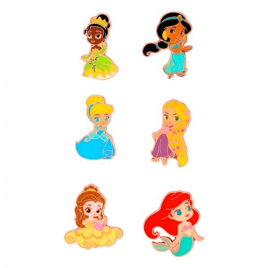 Disney Loungefly POP! Enamel Pins Princess Chibi 4 cm Assortment - Kliknutím na obrázek zavřete