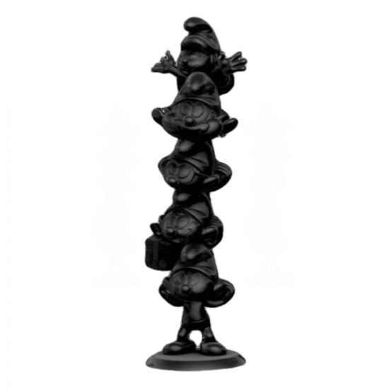 The Smurfs Resin Socha Smurfs Column Black Edition 50 cm - Kliknutím na obrázek zavřete