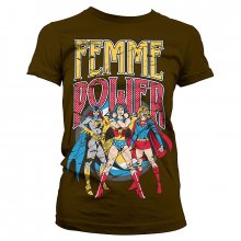 DC Comics ladies t-shirt Femme Power Brown