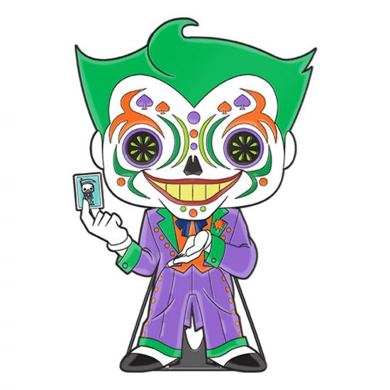 DC Comics DOTD Loungefly POP! Enamel Pin Joker (Glow-in-the-Dark - Kliknutím na obrázek zavřete
