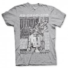Star Wars pánské tričko Droids Night