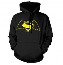 Klokánka Batman v Superman černá hoodie mikina Logo