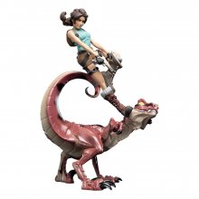 Tomb Raider Mini Epics Vinylová Figurka Lara Croft & Raptor 24 c