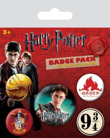 Harry Potter sada odznaků 5-Pack Nebelvír
