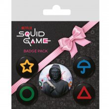 Squid Game Pin-Back Buttons 5-Pack Front Man