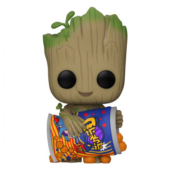 I Am Groot POP! Vinylová Figurka Groot w/Cheese Puffs 9 cm - Kliknutím na obrázek zavřete