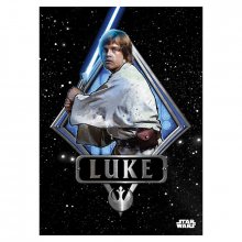 Star Wars kovový plakát Luke Skywalker Emblem 32 x 45 cm