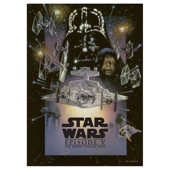 Star Wars kovový plakát The Empire Strikes Back 32 x 45 cm - Kliknutím na obrázek zavřete