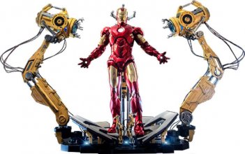 Iron Man 2 Akční figurka 1/4 Iron Man Mark IV with Suit-Up Gantr