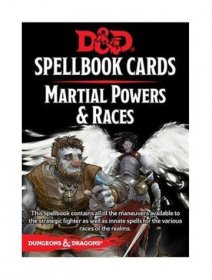 Dungeons & Dragons Spellbook Cards: Martial Powers & Races engli
