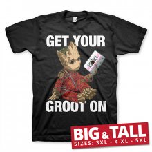 Strážci Galaxie tričko Groot On Big & Tall nadrozměrná velikost