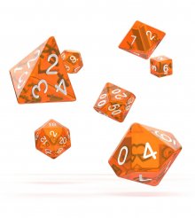 Oakie Doakie Dice RPG Set Translucent - Orange (7)