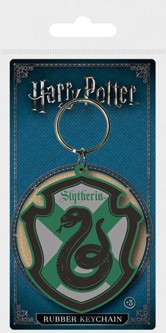 Harry Potter gumový přívěsek na klíče Zmijozel 6 cm