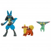 Pokémon Battle Figure 3-Pack Growlithe, Dreepy, Lucario 5 cm