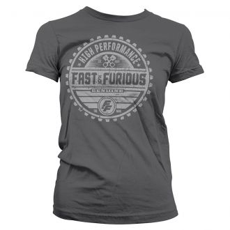 The Fate Of The Furious ladies t-shirt Genuine Brand Grey