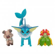 Pokémon Battle Figure Set Figure 3-Pack Rockruff, Bellossom, Vap