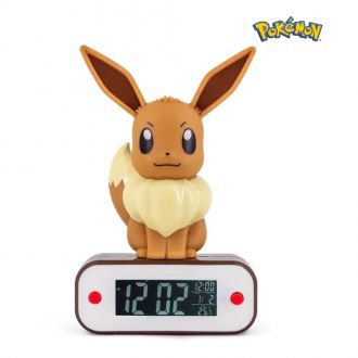 Pokémon Budík with Light Evoli 18 cm