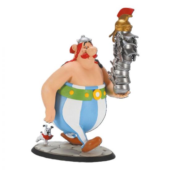 Asterix Socha Obelix Stack of Helmets and Dogmatix 21 cm - Kliknutím na obrázek zavřete