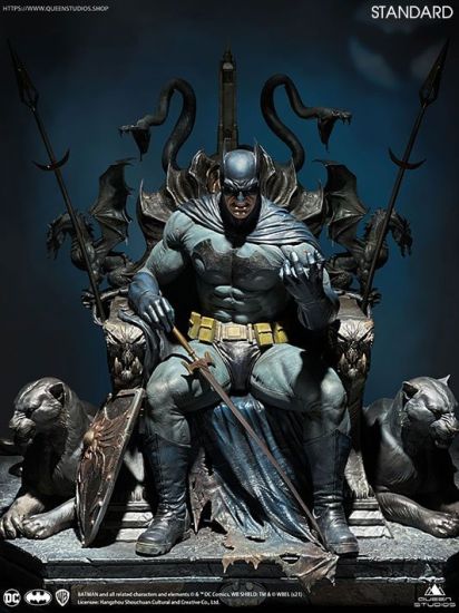 DC Comics Socha 1/4 Batman on Throne 75 cm - Kliknutím na obrázek zavřete